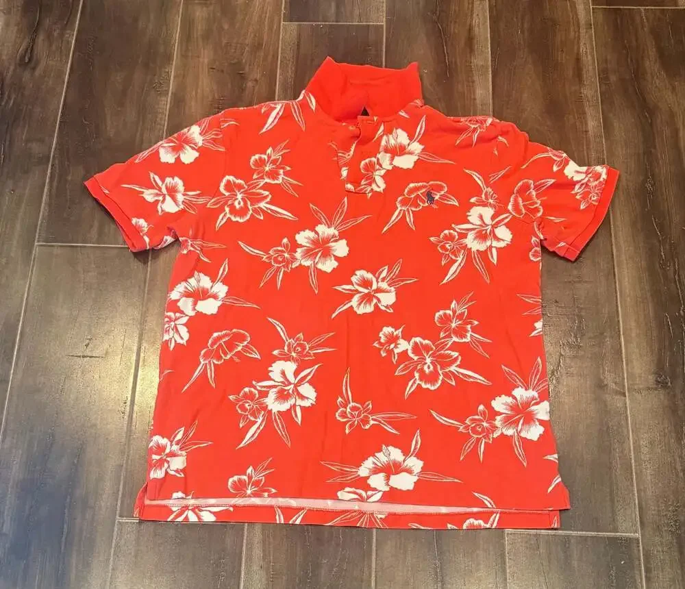 Polo Ralph Lauren Floral polo shirt in red - Red